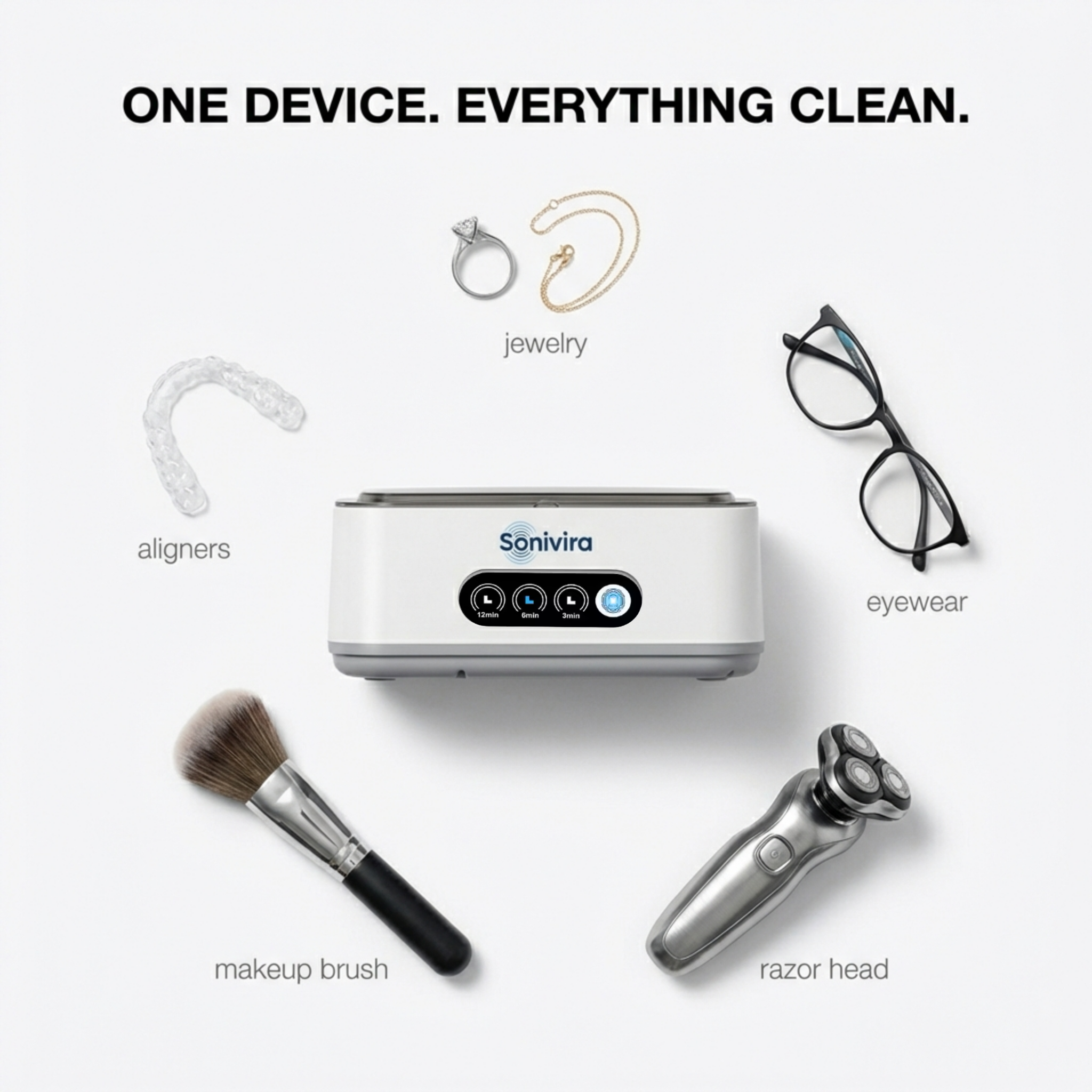 Sonivira™ Ultrasonic Cleaner 2.0