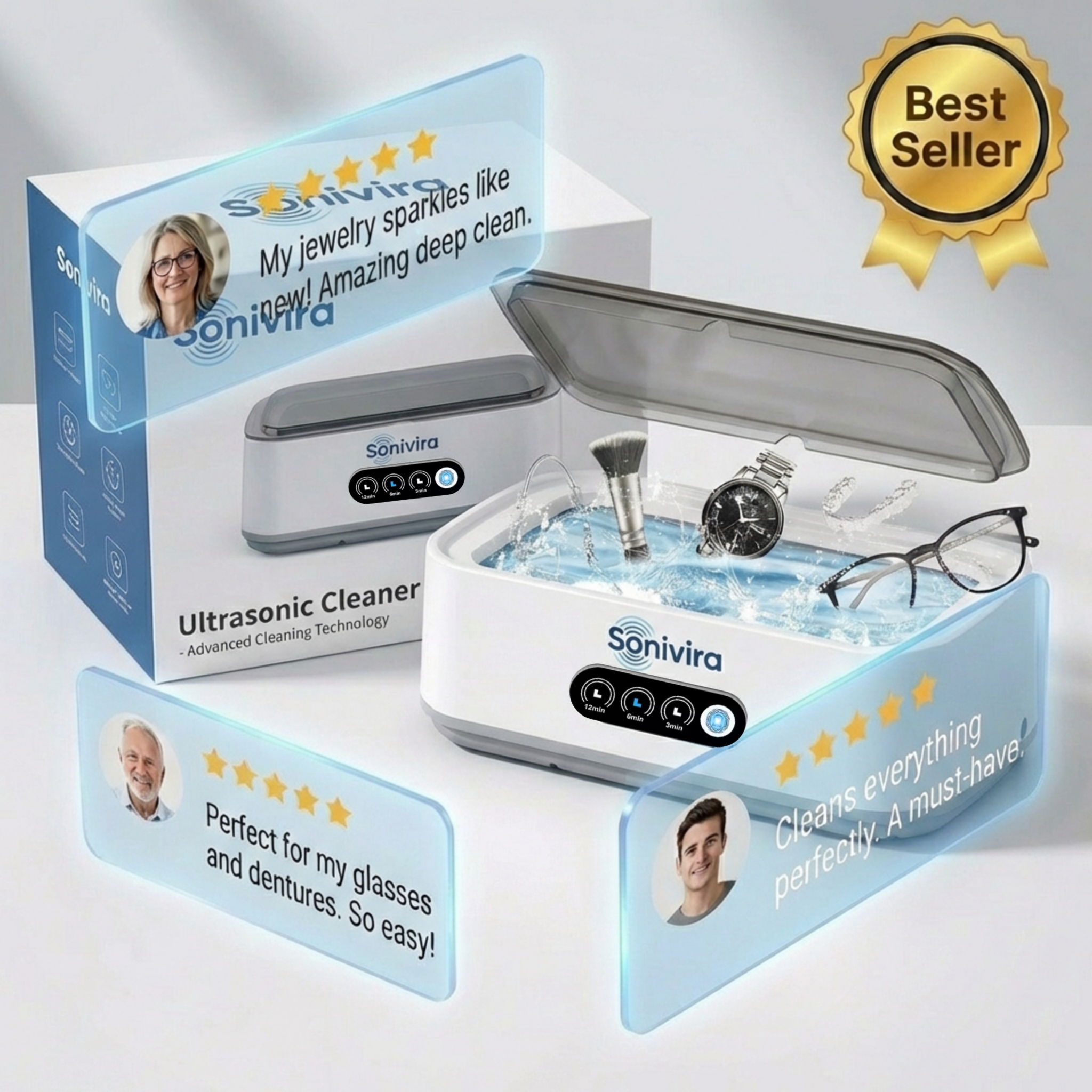 Sonivira™ Ultrasonic Cleaner 2.0